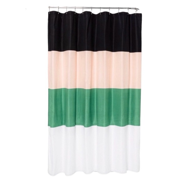 Room Essentials Microfiber Large Colorblock Shower Curtain - Picture 1 of 9